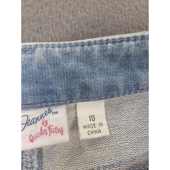 Quacker Factory Jeans Womens 10 Light DreamJeannes Straight Heart Rhinestone - Picture 11 of 14